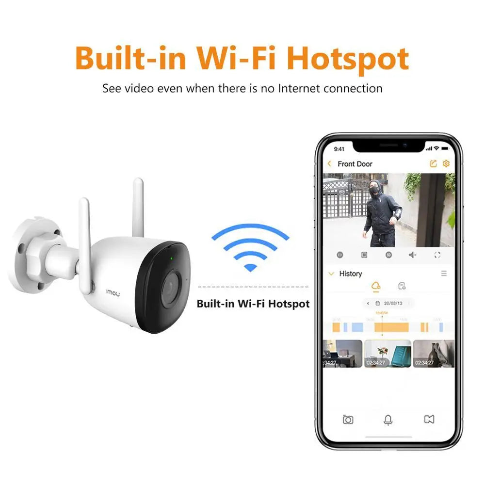 🎯IMOU Bullet 2C Outdoor IP Camera – 4MP Wi-Fi Surveillance with AI Human Detection Mary's For You