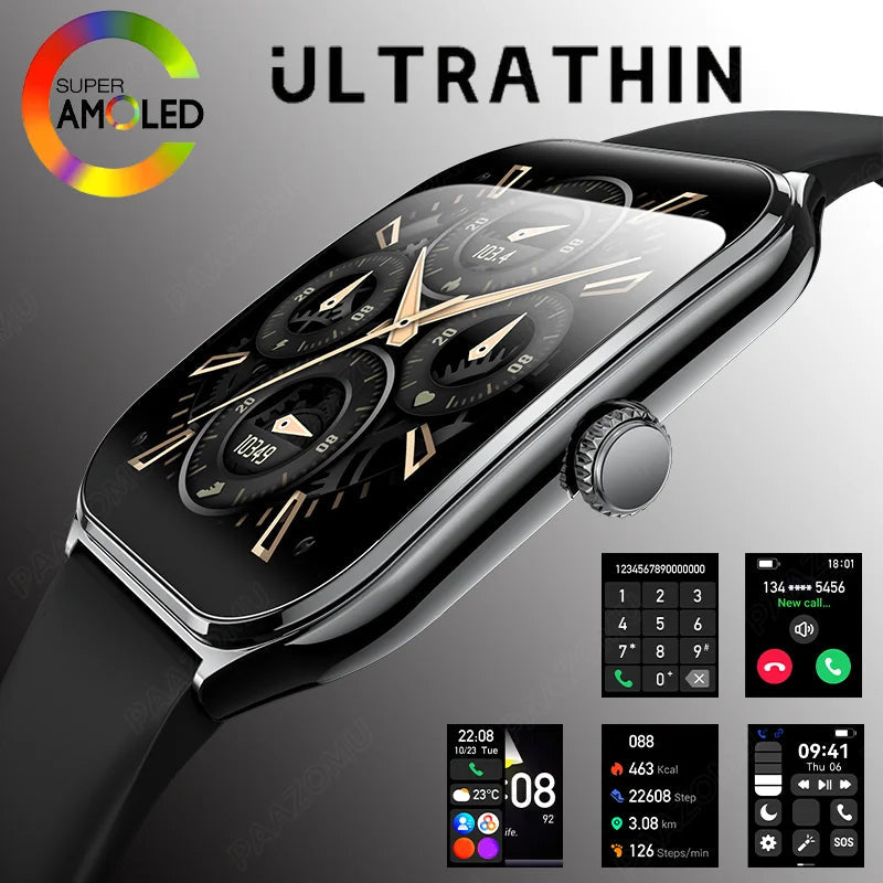 đ„đ Ultra Thin Smartwatch 1.96" AMOLED đâš HD Display | Call Reminder for Huawei đ« Mary's For You