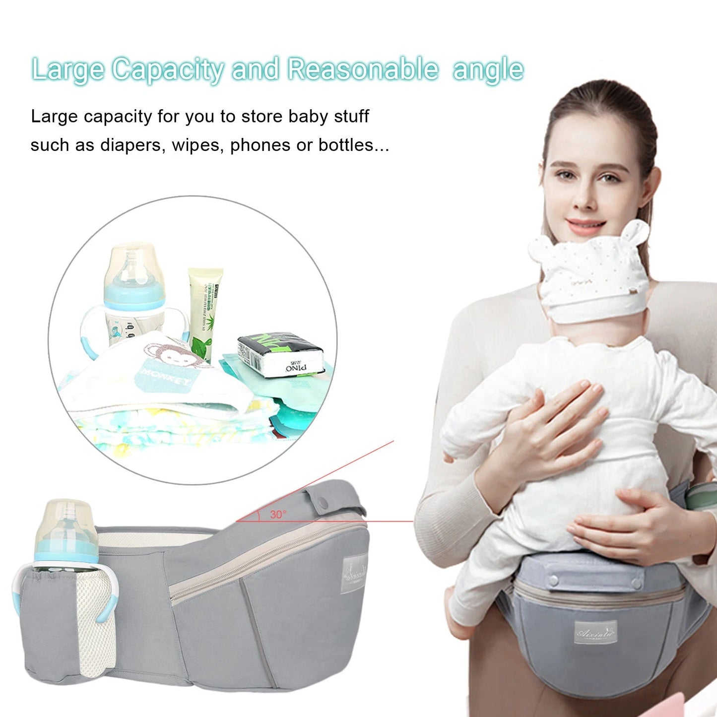Baby Carrier Ergonomic Infant Multifunctional Waist Stool Newborn To Toddler Multi-use Before and After Kangaroo Bag Accessories Mary's For You