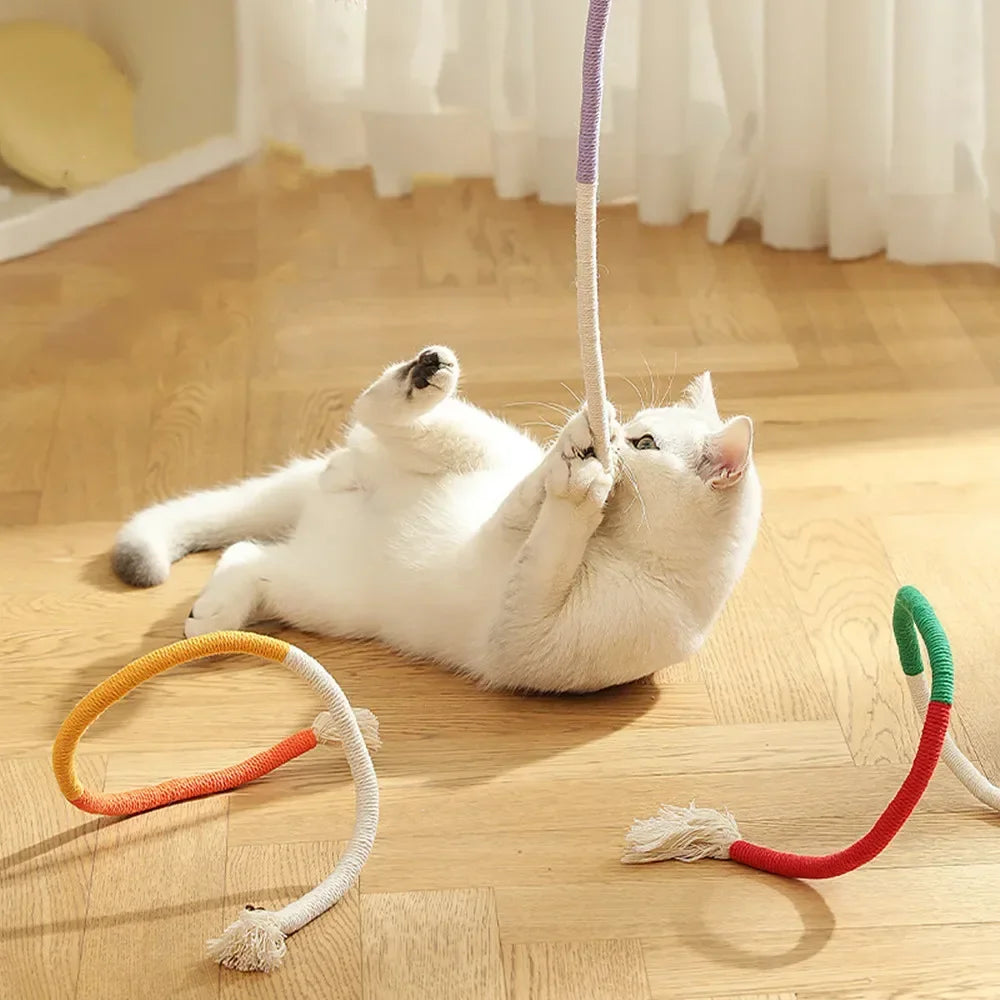 💎🔥✨ Silvervine Cat Teaser 🐾 Cotton Rope Toy for Healthy Play & Clean Teeth Mary's For You