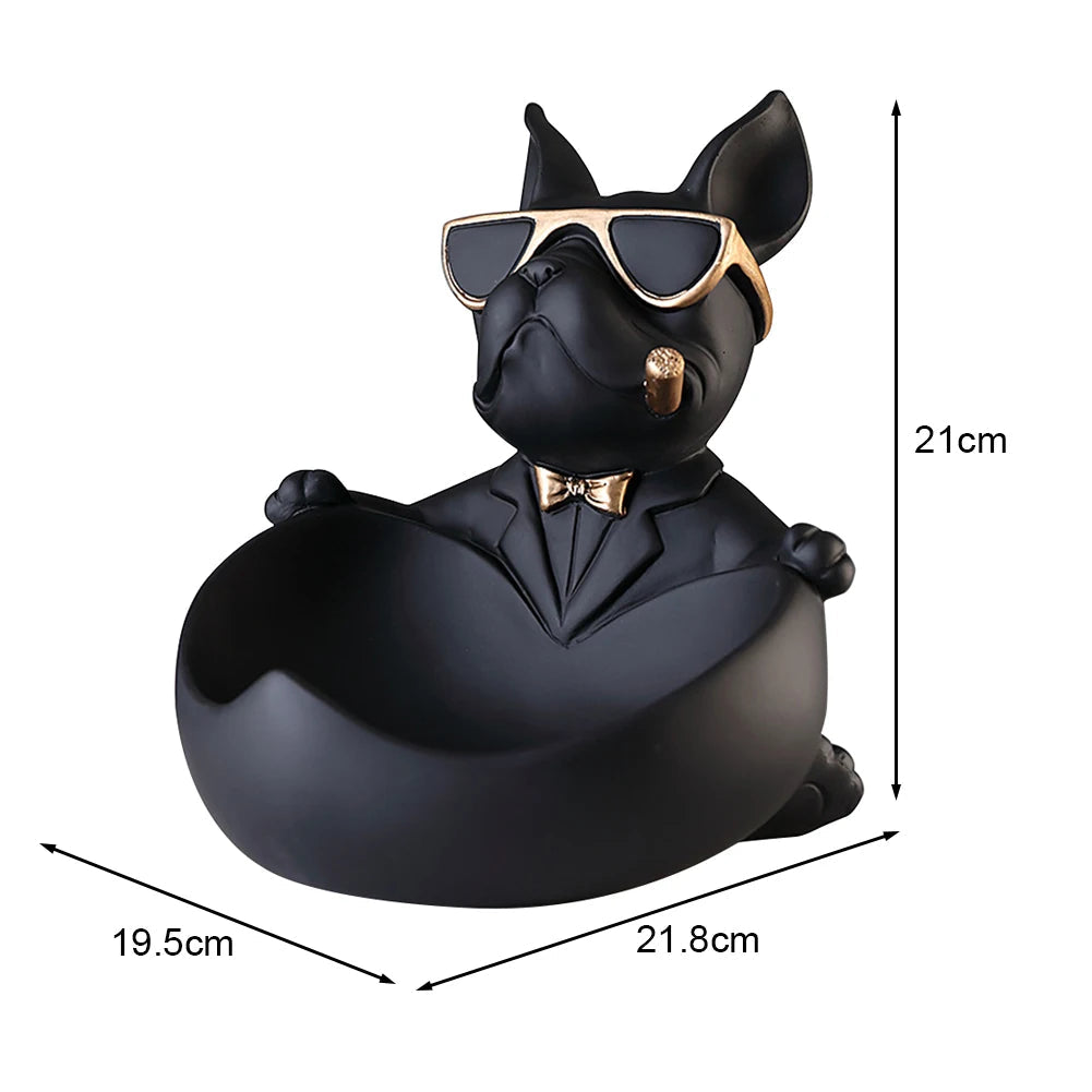 🐾 Bulldog Butler Statue Nordic Tray & Coin Bank Charm 💫 Mary's For You