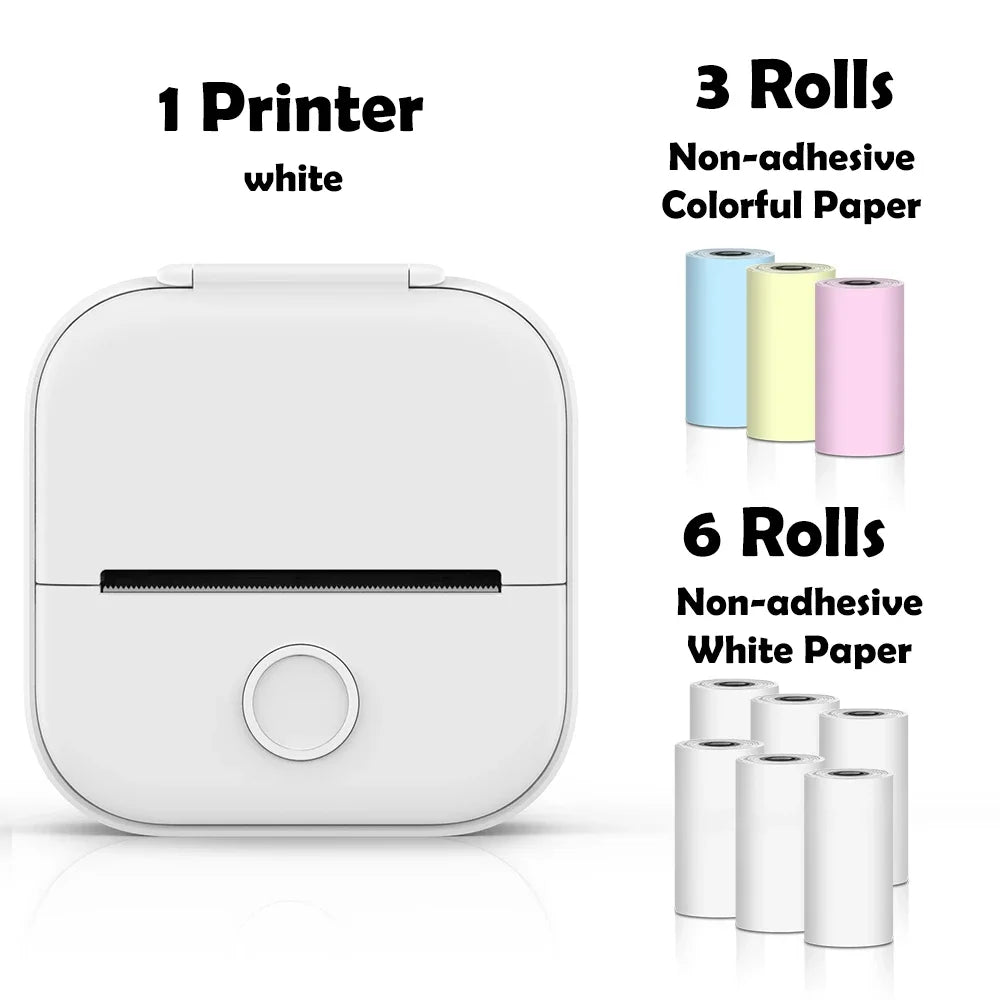 🖨️ PrintiePocket T02 – Wireless Mini Sticker Printer for Journals, DIY & Student Gifts Mary's For You