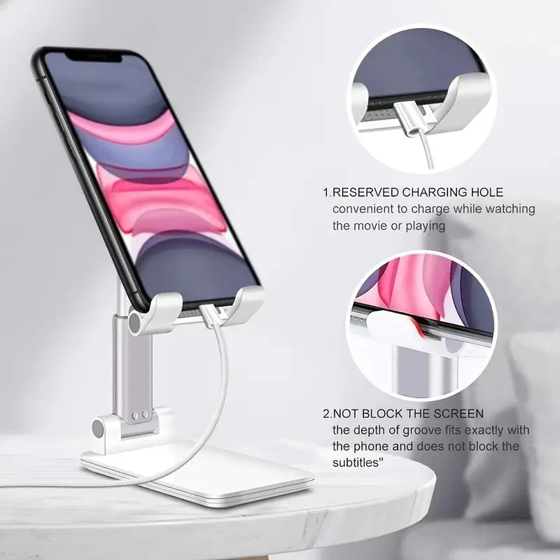 Adjustable Mobile Phone Stand – Universal Desk Holder for iPhone, Android & Tablets Mary's For You