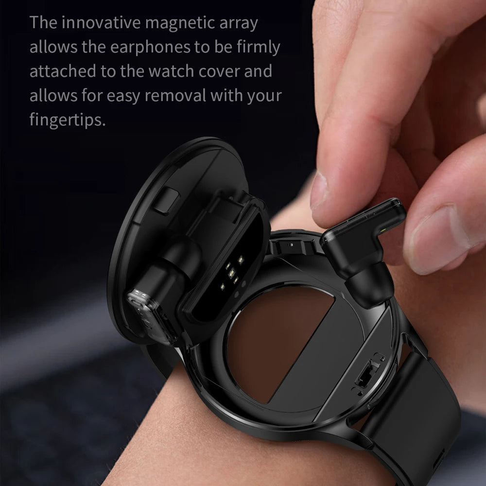 2 In 1 TWS Headset Smart Watch 1.39" Men Women Sport Fitness Heart Rate Health Watches Earphone Noise Reduction Music Smartwatch Mary's For You