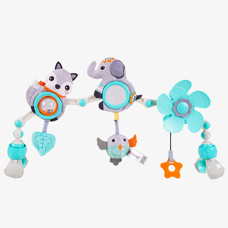 💎🔥✨ Musical Baby Arch Toy Foldable Sensory Fun for Stroller, Crib & Travel Mary's For You