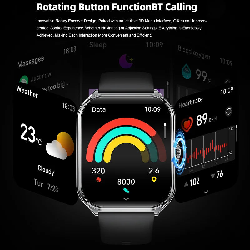 đ„đ Ultra Thin Smartwatch 1.96" AMOLED đâš HD Display | Call Reminder for Huawei đ« Mary's For You
