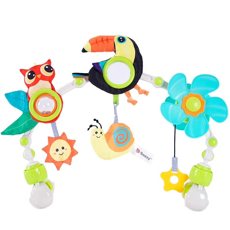💎🔥✨ Musical Baby Arch Toy Foldable Sensory Fun for Stroller, Crib & Travel Mary's For You