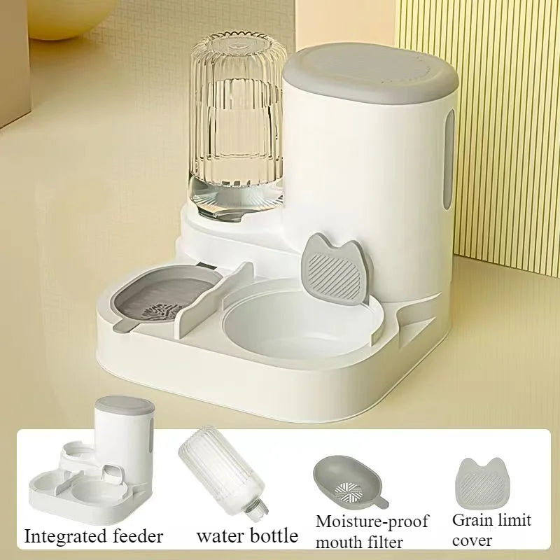 ✨ AutoFeast Pet Bowl – Automatic Food & Water Dispenser for Cats & Dogs Mary's For You