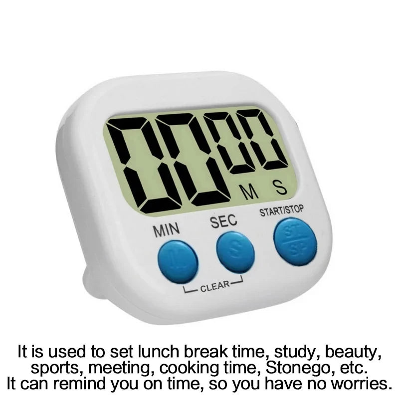 ✨ StoneGo Digital Kitchen Timer – Large LCD with Loud Alarm & Magnetic Back Mary's For You