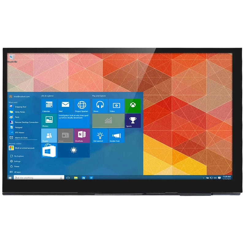 7 Inch Portable Display IPS LCD Capacitive Touch Screen 1024x600 Monitor Optional Speakers for Raspberry Pi 5 4B 3B+ Laptop PC Mary's For You