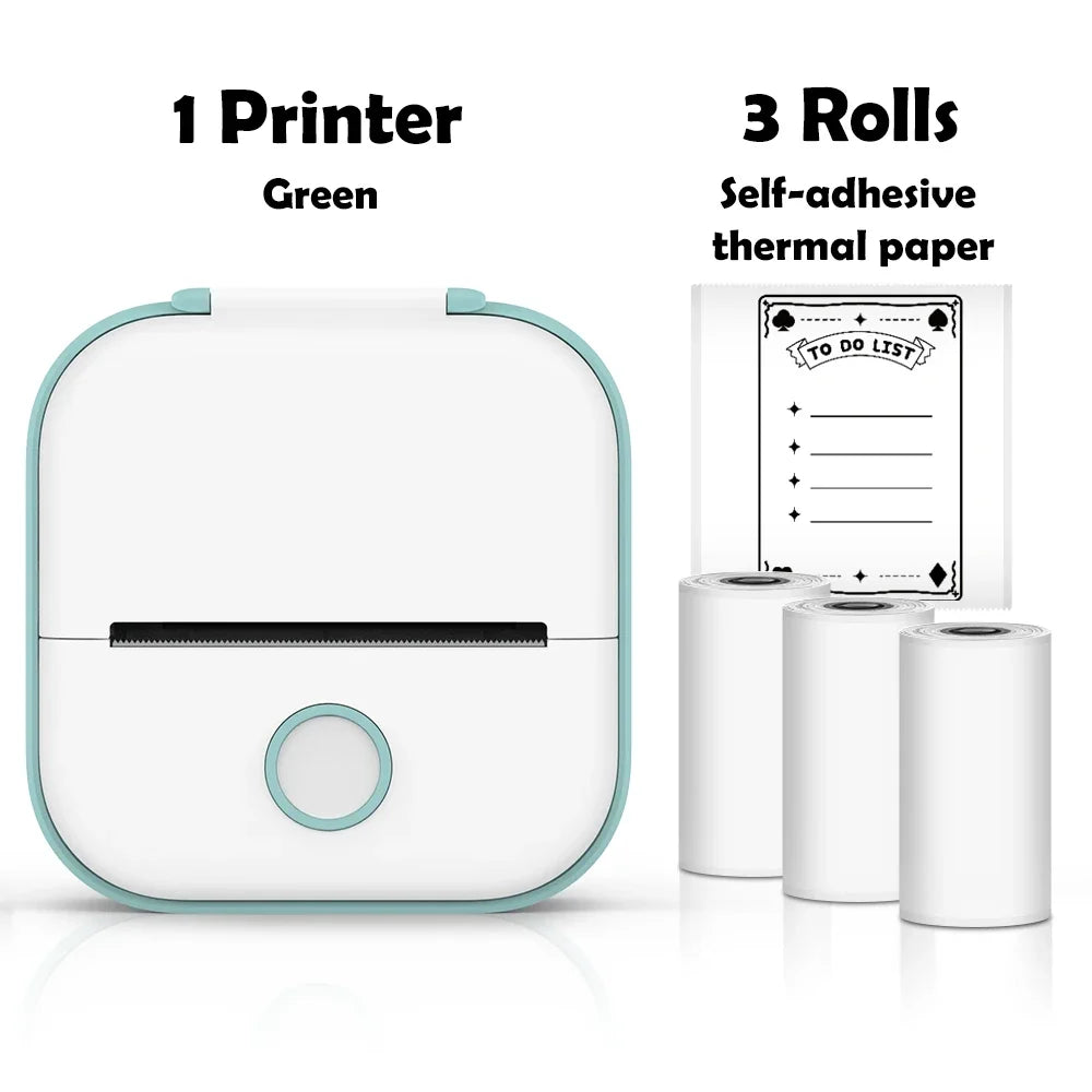 🖨️ PrintiePocket T02 – Wireless Mini Sticker Printer for Journals, DIY & Student Gifts Mary's For You
