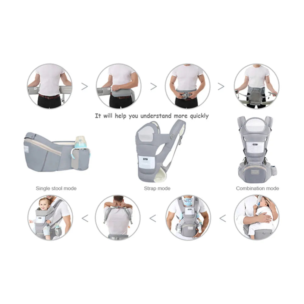 Baby Carrier Ergonomic Infant Multifunctional Waist Stool Newborn To Toddler Multi-use Before and After Kangaroo Bag Accessories Mary's For You