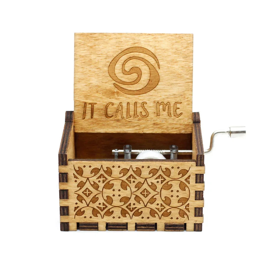 ✨ Theme Melody Music Box 🎶 Hand-Cranked Wooden Gift for Any Occasion Mary's For You