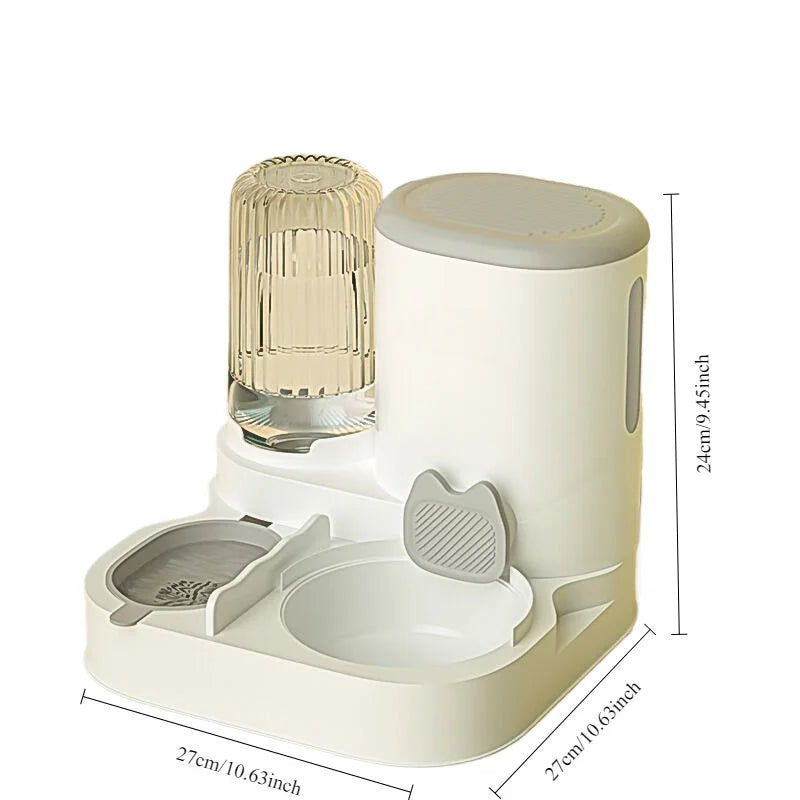 ✨ AutoFeast Pet Bowl – Automatic Food & Water Dispenser for Cats & Dogs Mary's For You