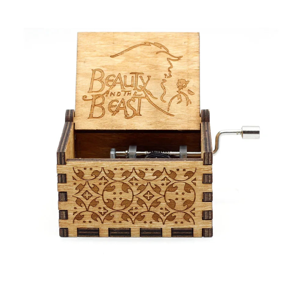 ✨ Theme Melody Music Box 🎶 Hand-Cranked Wooden Gift for Any Occasion Mary's For You