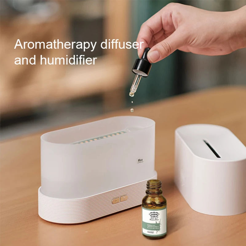 ✨ Kinscoter Aroma Diffuser 🌫️ Ultrasonic Cool Mist & LED Flame Lamp Mary's For You