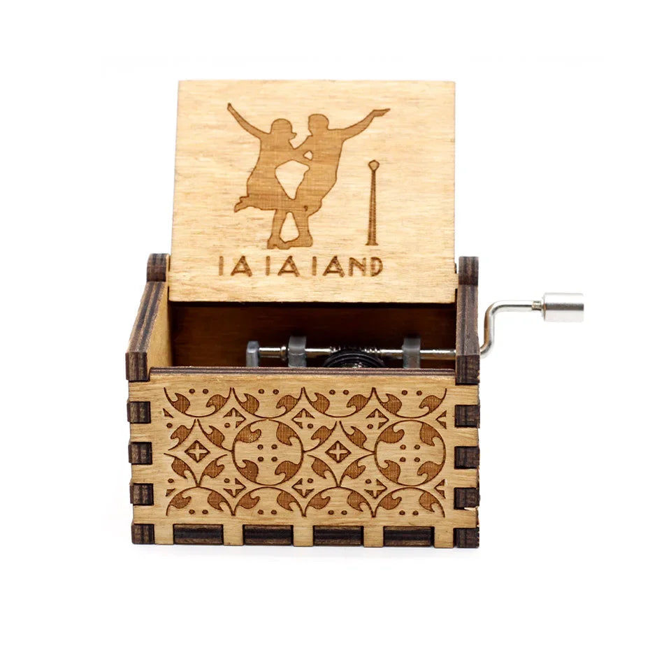 ✨ Theme Melody Music Box 🎶 Hand-Cranked Wooden Gift for Any Occasion Mary's For You