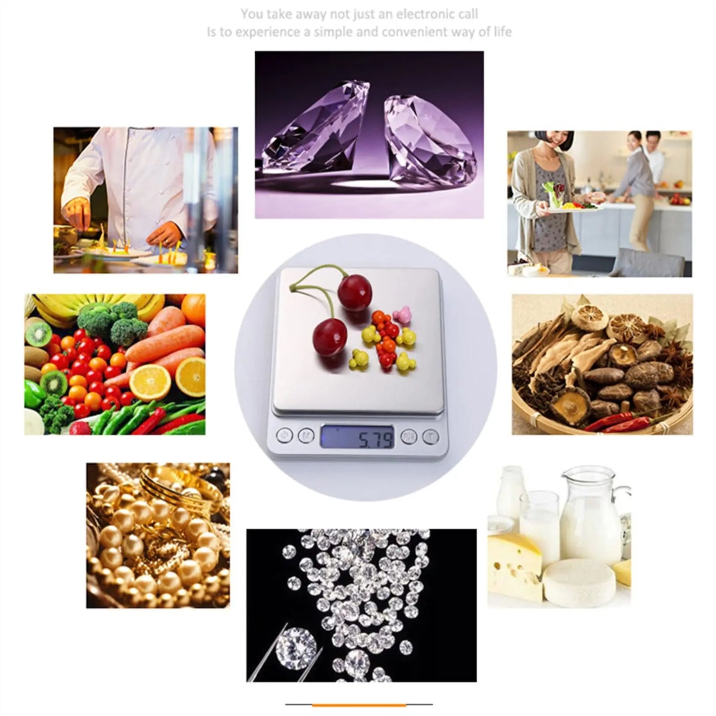 ✨ PrecisionPro Digital Kitchen Scale – 3000g/0.1g for Food & Jewelry Mary's For You