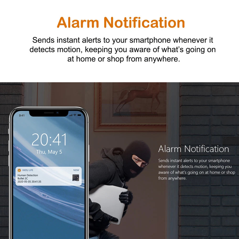 🎯IMOU Bullet 2C Outdoor IP Camera – 4MP Wi-Fi Surveillance with AI Human Detection Mary's For You