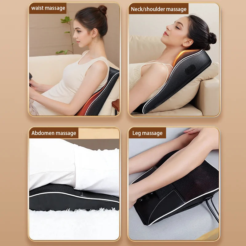 💎 Shiatsu Bliss Massager - Heated Neck & Back Relief for Car & Home 💫 Mary's For You