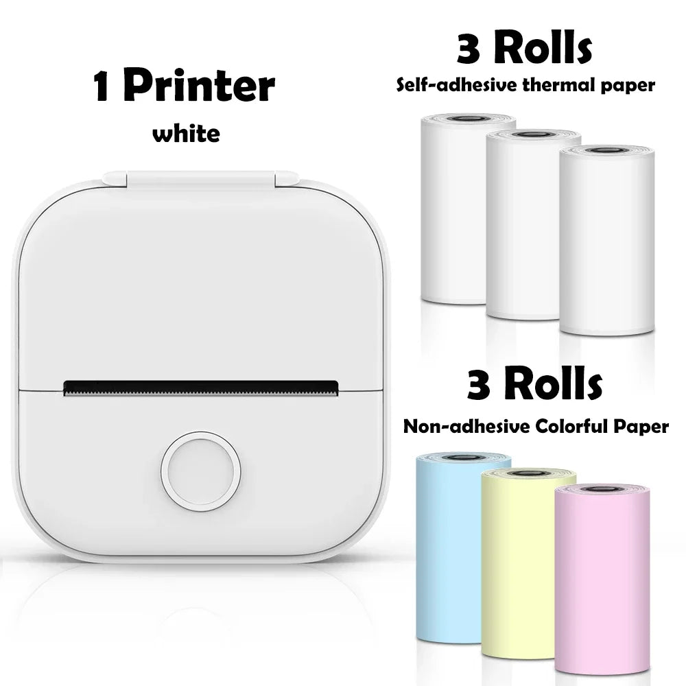 🖨️ PrintiePocket T02 – Wireless Mini Sticker Printer for Journals, DIY & Student Gifts Mary's For You
