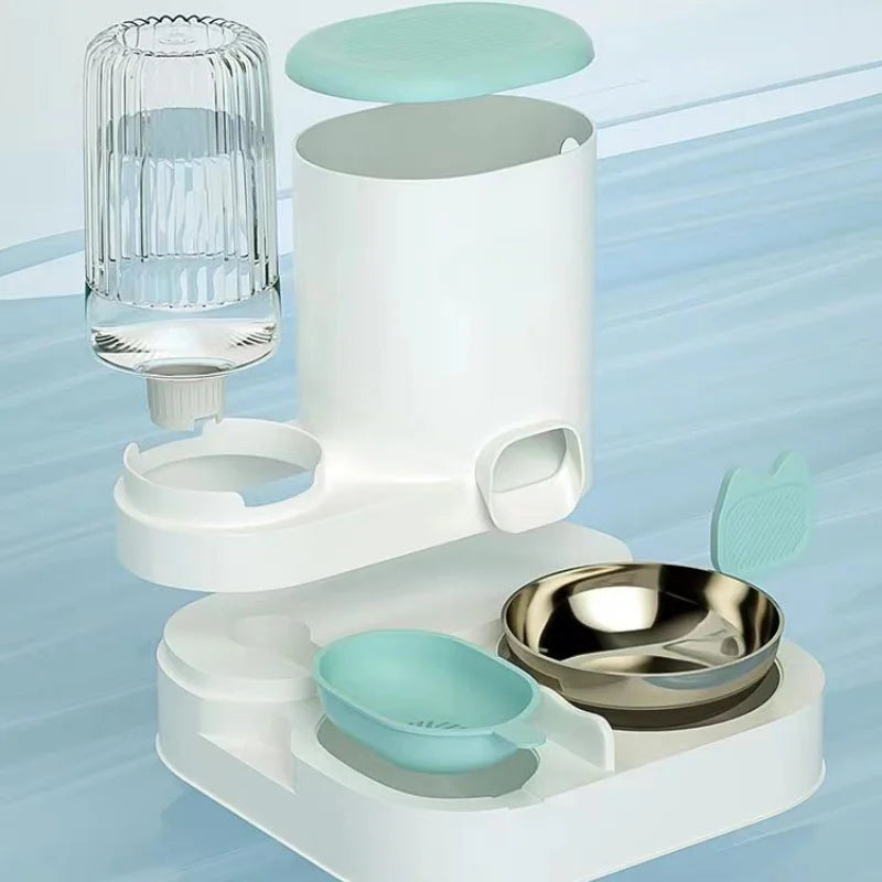 ✨ AutoFeast Pet Bowl – Automatic Food & Water Dispenser for Cats & Dogs Mary's For You