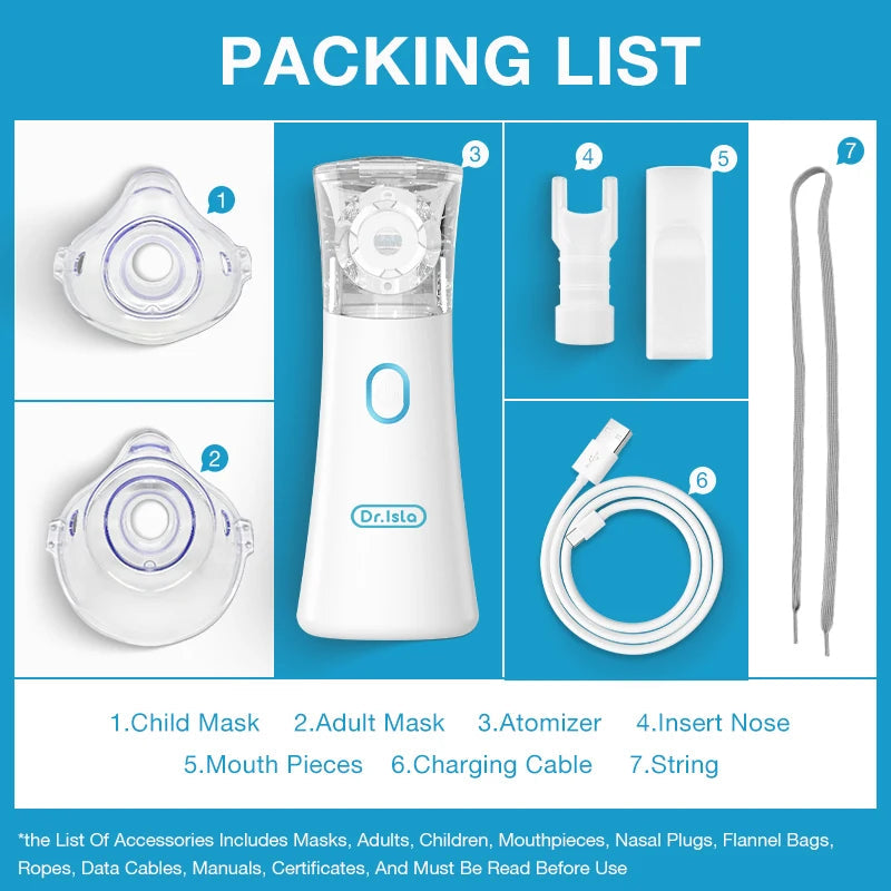 ✨ MAMIJOY Mini Nebuliser Silent Portable Inhaler for Adults & Kids Mary's For You