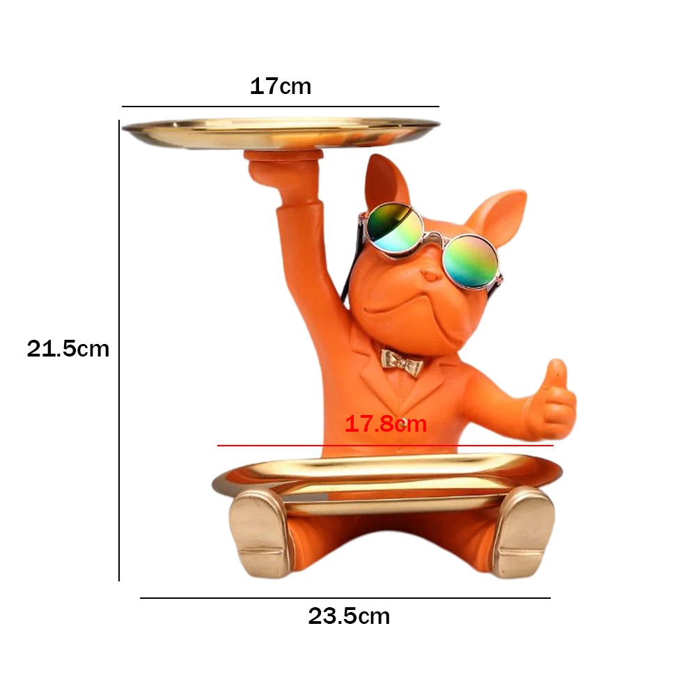 🔥💎 Bulldog Butler Sculpture 🐶✨ Nordic Charm Coin Tray 💫 Mary's For You