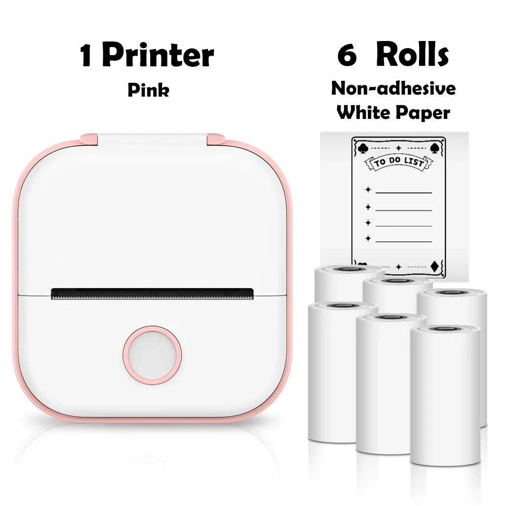 🖨️ PrintiePocket T02 – Wireless Mini Sticker Printer for Journals, DIY & Student Gifts Mary's For You