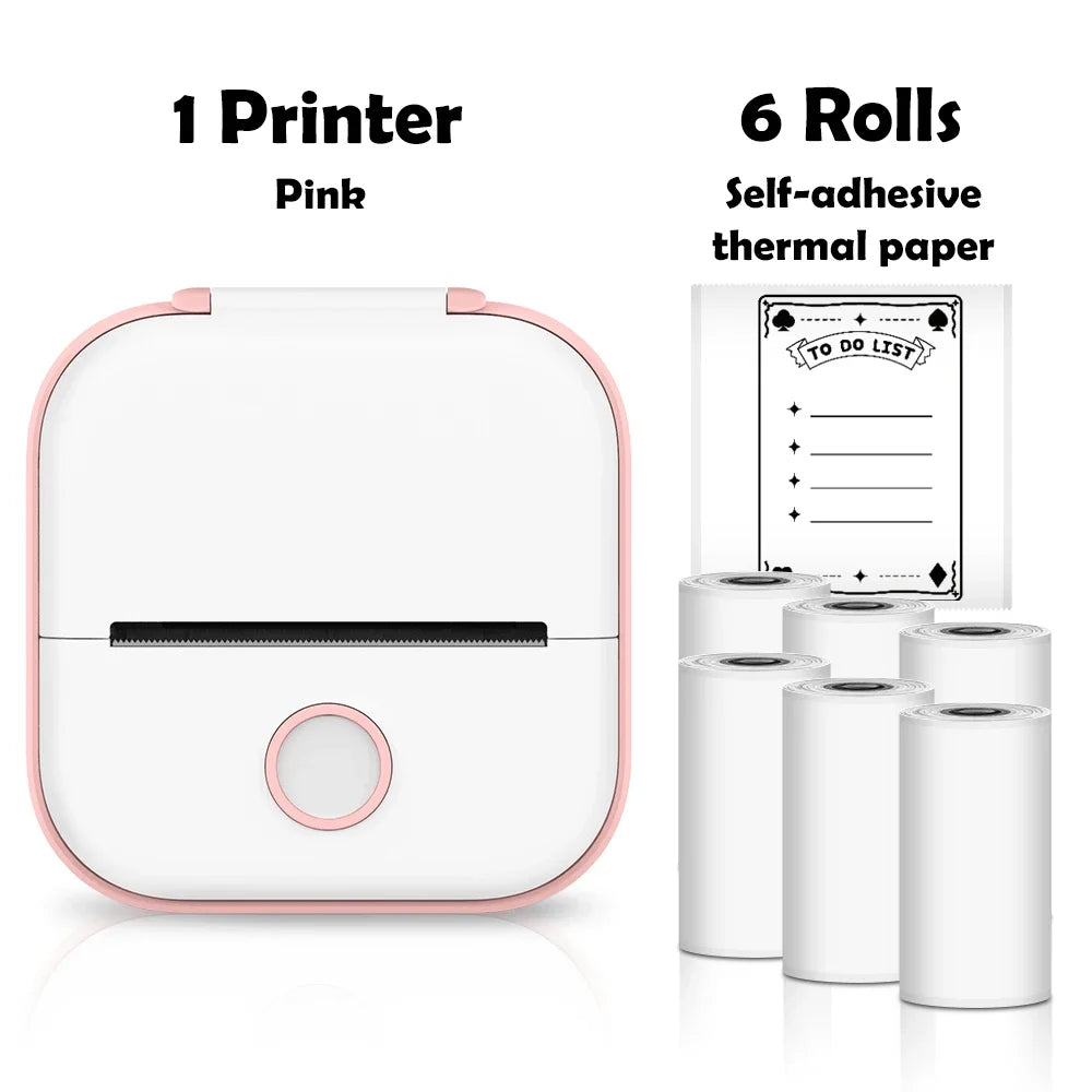 🖨️ PrintiePocket T02 – Wireless Mini Sticker Printer for Journals, DIY & Student Gifts Mary's For You