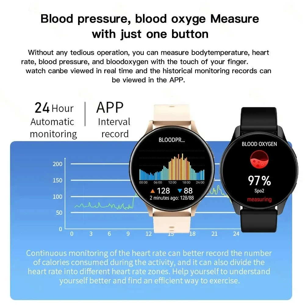 LIGE New Smart Watch 2025 Wireless Charging Smartwatch Bluetooth Calls Watches Men Women Fitness Bracelet Custom Watch Face +Box Mary's For You