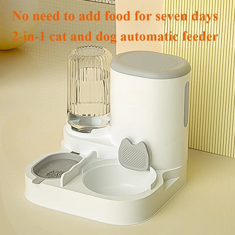 ✨ AutoFeast Pet Bowl – Automatic Food & Water Dispenser for Cats & Dogs Mary's For You