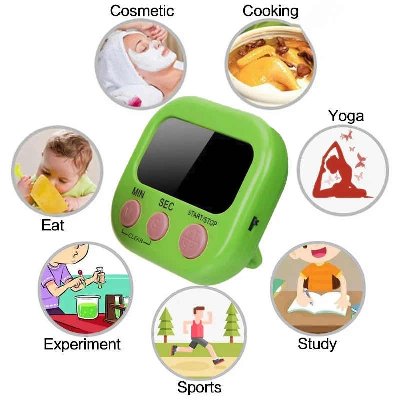 ✨ StoneGo Digital Kitchen Timer – Large LCD with Loud Alarm & Magnetic Back Mary's For You