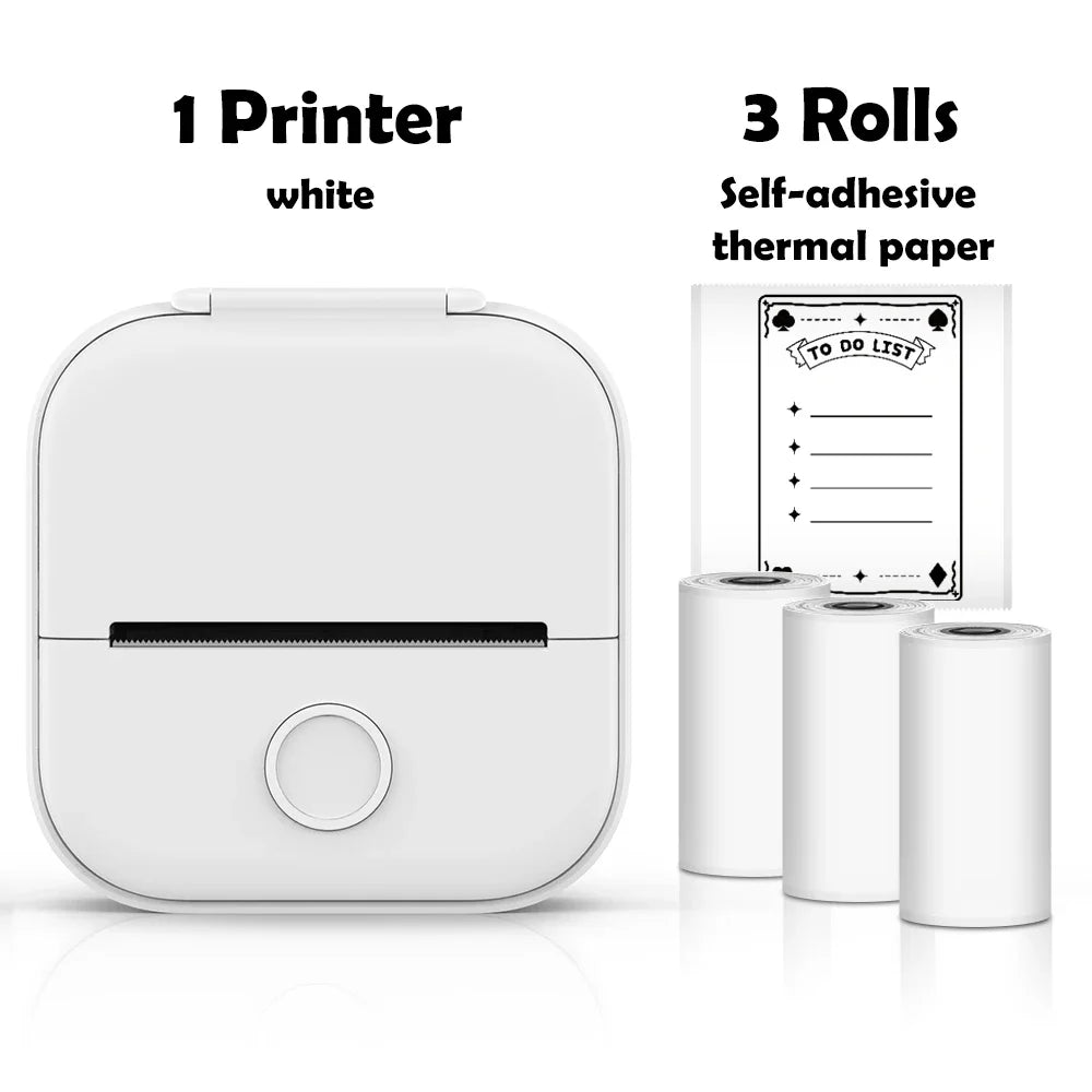 🖨️ PrintiePocket T02 – Wireless Mini Sticker Printer for Journals, DIY & Student Gifts Mary's For You