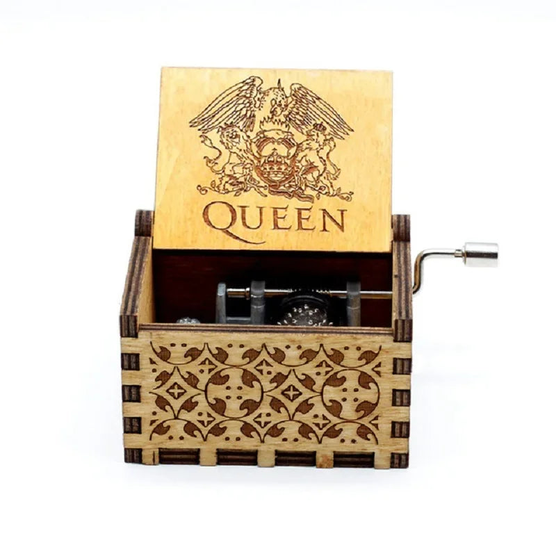 ✨ Theme Melody Music Box 🎶 Hand-Cranked Wooden Gift for Any Occasion Mary's For You