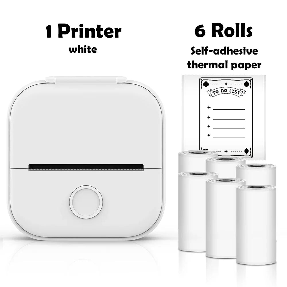 🖨️ PrintiePocket T02 – Wireless Mini Sticker Printer for Journals, DIY & Student Gifts Mary's For You