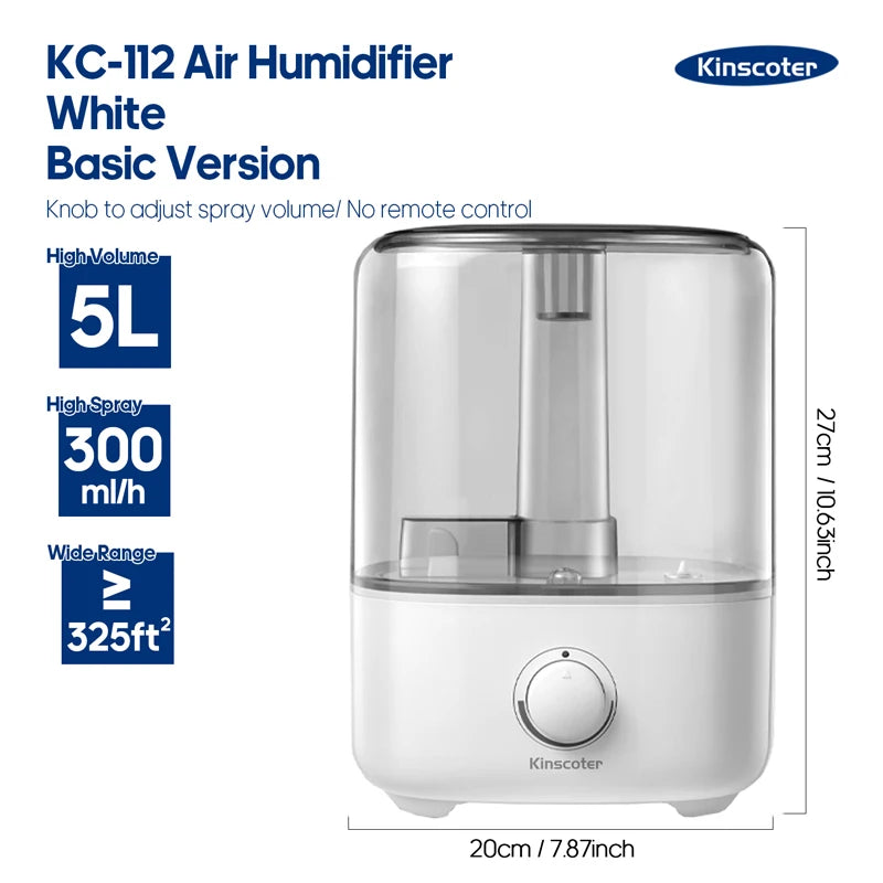 ✨ KINSCOTER 3L Humidifier 🌿 Large-Capacity Mist & Aroma Diffuser with Remote Mary's For You