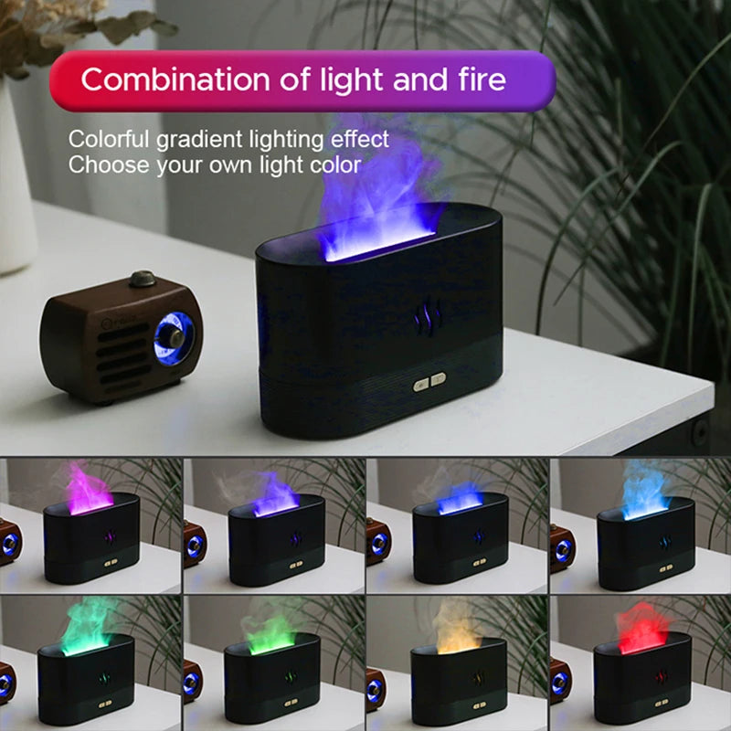 ✨ Kinscoter Aroma Diffuser 🌫️ Ultrasonic Cool Mist & LED Flame Lamp Mary's For You