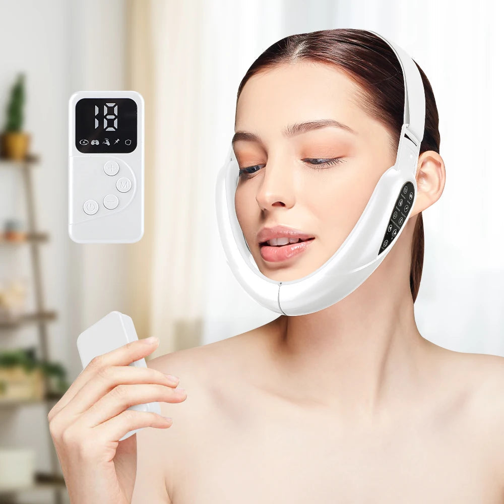 V-Line Face Slimming Lifting Device Massager Skin Rejuvenation Shaping Beauty Instrument Electric Reduce Double Chin Belt Mary's For You