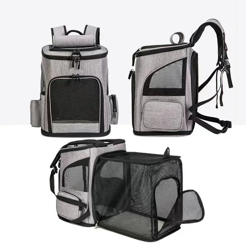 ✨ PawHaven Expandable Pet Carrier Backpack – Breathable & Foldable Travel Bag Mary's For You