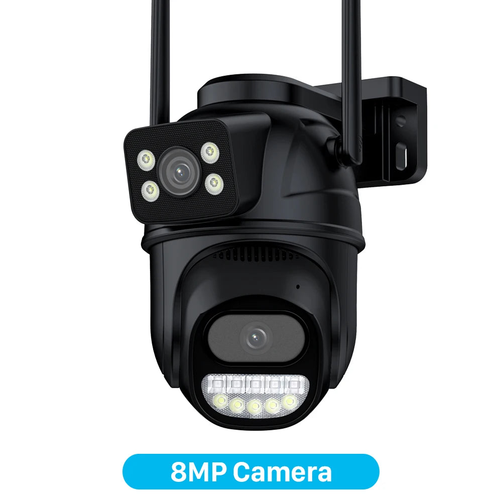 💎 6K Dual Lens PTZ Cam 12MP CCTV with 8X Zoom & Dual View 💫 Mary's For You