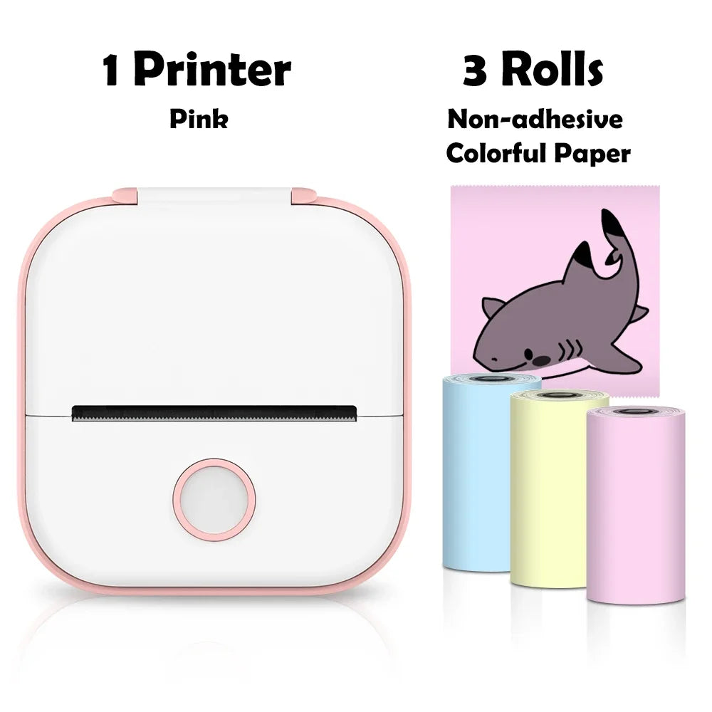 🖨️ PrintiePocket T02 – Wireless Mini Sticker Printer for Journals, DIY & Student Gifts Mary's For You
