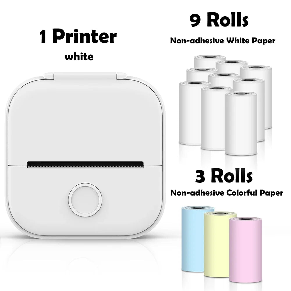 🖨️ PrintiePocket T02 – Wireless Mini Sticker Printer for Journals, DIY & Student Gifts Mary's For You