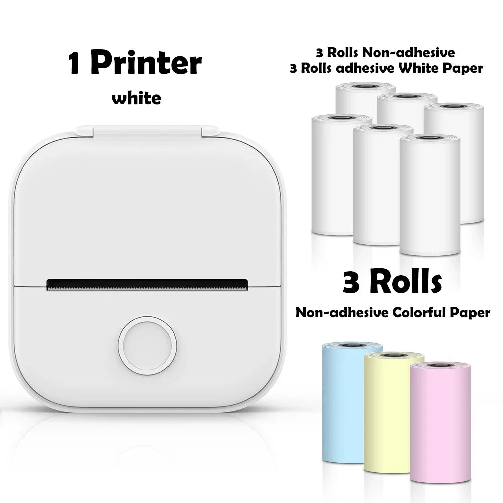 🖨️ PrintiePocket T02 – Wireless Mini Sticker Printer for Journals, DIY & Student Gifts Mary's For You