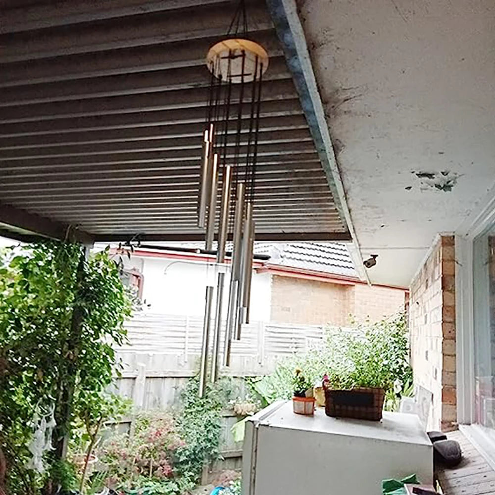 ✨Luxe Wind Chimes – 12 Tube Metal Chimes for Garden, Home, Wedding Decorations Mary's For You