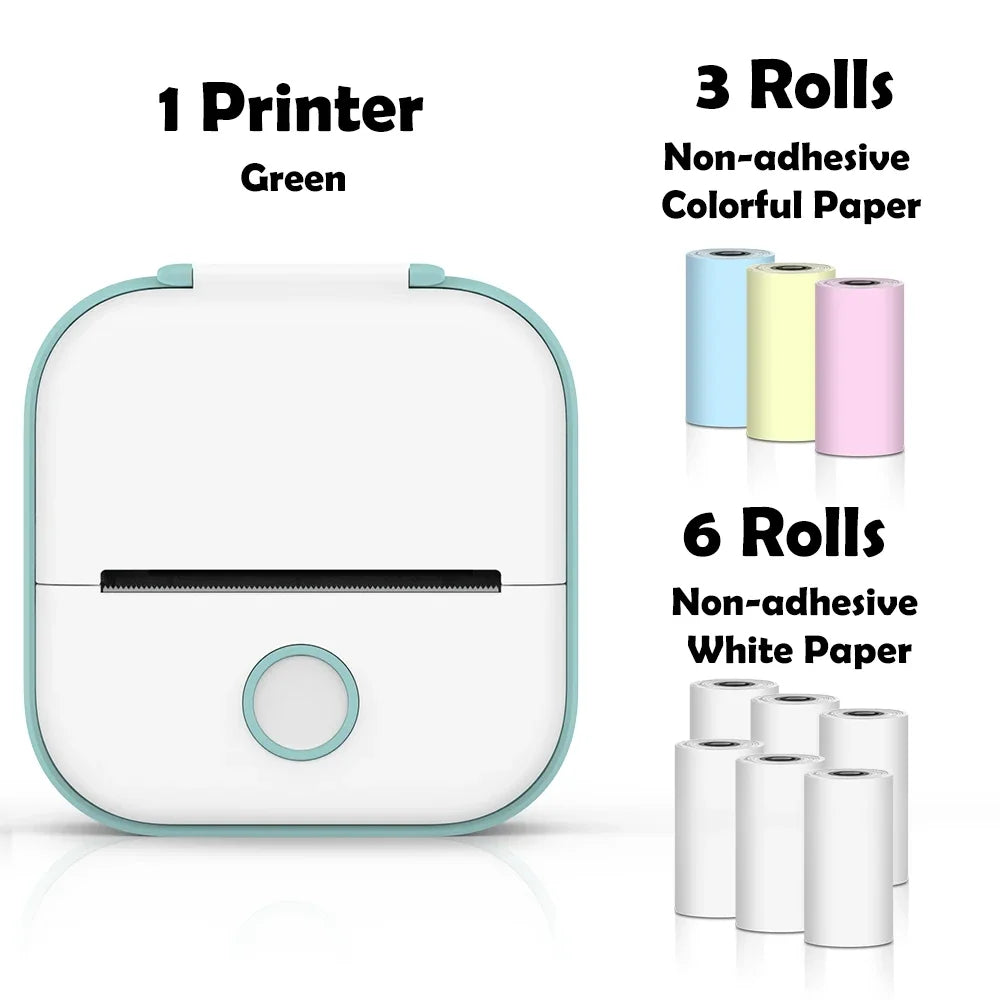 🖨️ PrintiePocket T02 – Wireless Mini Sticker Printer for Journals, DIY & Student Gifts Mary's For You