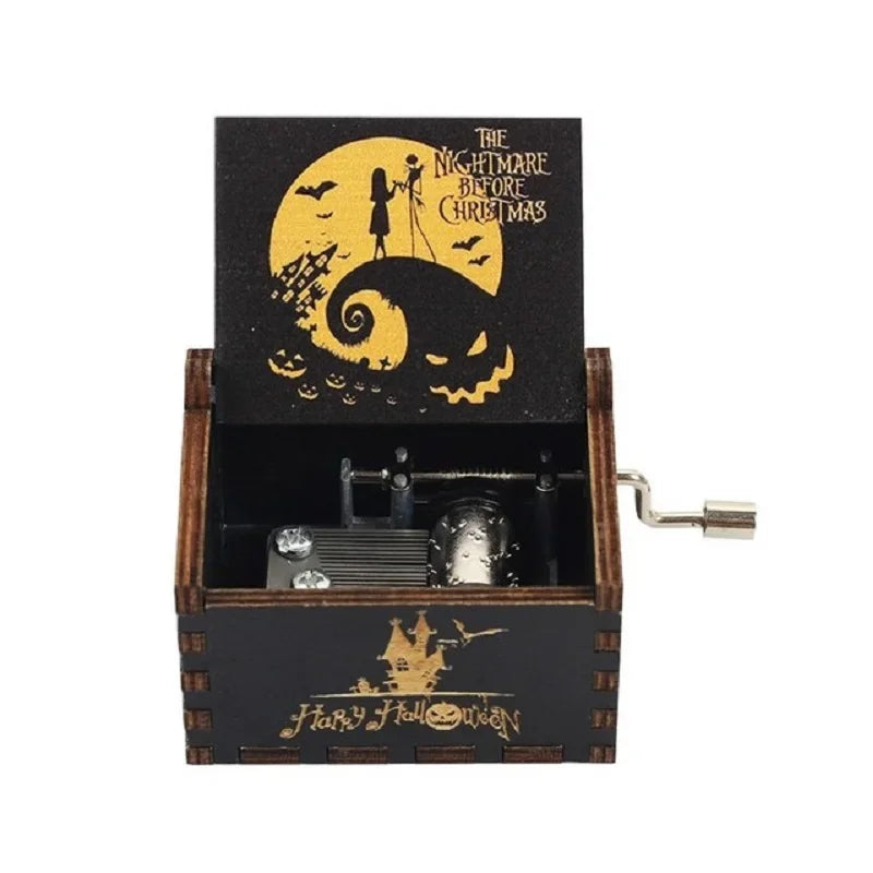 ✨ Theme Melody Music Box 🎶 Hand-Cranked Wooden Gift for Any Occasion Mary's For You