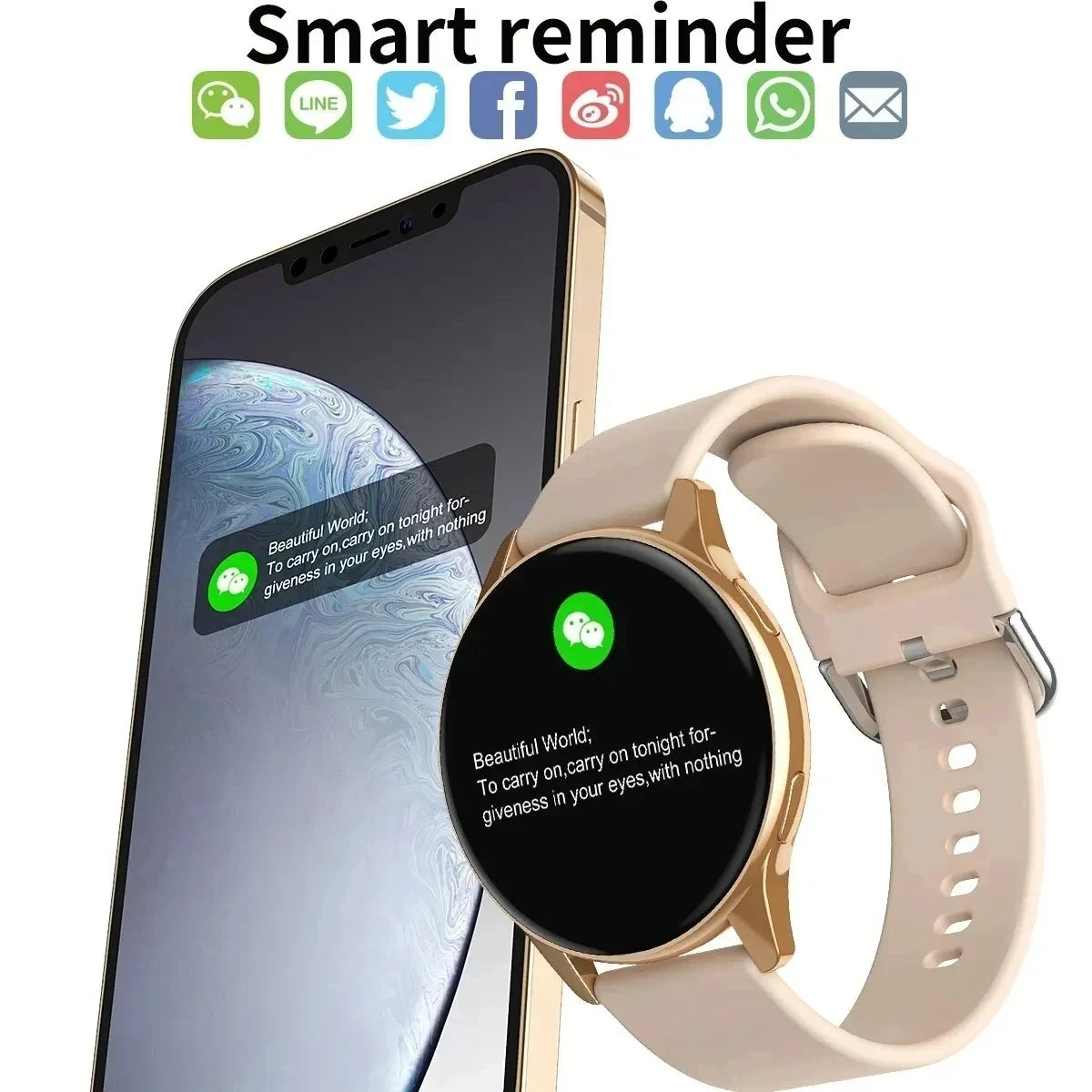 LIGE New Smart Watch 2025 Wireless Charging Smartwatch Bluetooth Calls Watches Men Women Fitness Bracelet Custom Watch Face +Box Mary's For You