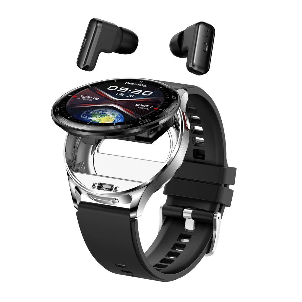 2 In 1 TWS Headset Smart Watch 1.39" Men Women Sport Fitness Heart Rate Health Watches Earphone Noise Reduction Music Smartwatch Mary's For You