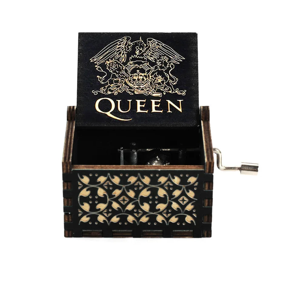 ✨ Theme Melody Music Box 🎶 Hand-Cranked Wooden Gift for Any Occasion Mary's For You